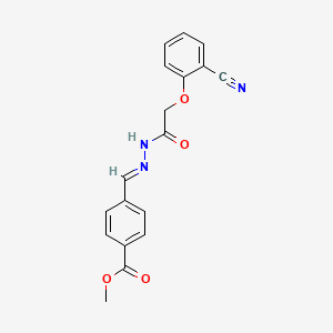 methyl 4-[(E)-{2-[(2-cyanophenoxy)acetyl]hydrazinylidene}methyl]benzoate