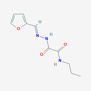 2-(Furfurylidenehydrazino)-2-oxo-n-propylacetamide