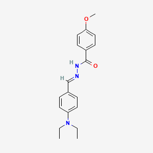 N'-[(E)-[4-(Diethylamino)phenyl]methylidene]-4-methoxybenzohydrazide