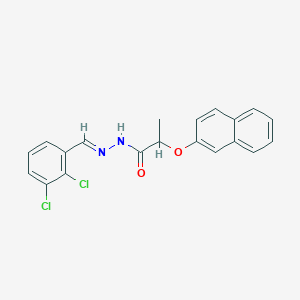 molecular formula C20H16Cl2N2O2 B11560917 N'-[(E)-(2,3-dichlorophenyl)methylidene]-2-(naphthalen-2-yloxy)propanehydrazide 