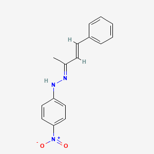 molecular formula C16H15N3O2 B11560924 4-Phenyl-3-buten-2-one (4-nitrophenyl)hydrazone CAS No. 34292-79-0