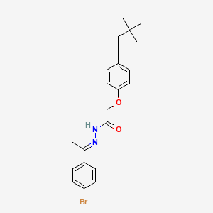 N'-[(1E)-1-(4-bromophenyl)ethylidene]-2-[4-(2,4,4-trimethylpentan-2-yl)phenoxy]acetohydrazide