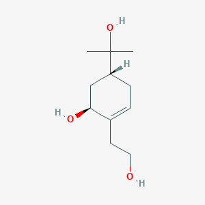 molecular formula C11H20O3 B011561 6-Hydroxy-4-(1-hydroxy-1-methylethyl)-1-cyclohexene-1-ethanol CAS No. 103079-06-7