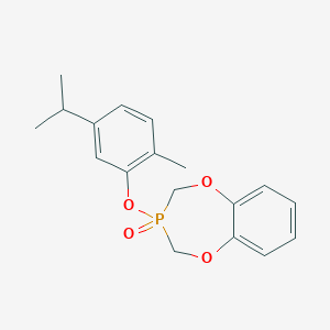 3-(5-isopropyl-2-methylphenoxy)-3,4-dihydro-2H-1,5,3-benzodioxaphosphepine 3-oxide