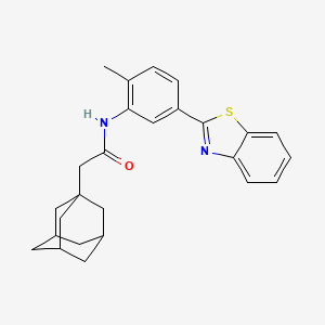 2-(Adamantan-1-YL)-N-[5-(1,3-benzothiazol-2-YL)-2-methylphenyl]acetamide