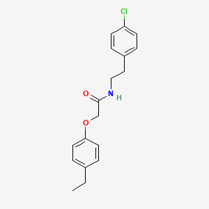 N-[2-(4-chlorophenyl)ethyl]-2-(4-ethylphenoxy)acetamide