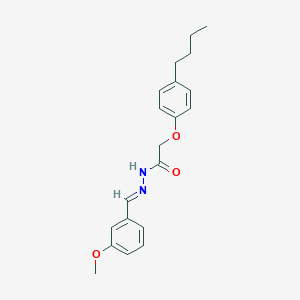 2-(4-butylphenoxy)-N'-[(E)-(3-methoxyphenyl)methylidene]acetohydrazide