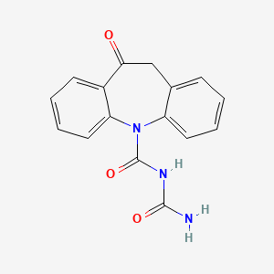 molecular formula C₁₆H₁₃N₃P₃ B1156111 N-Carbamoyl Oxcarbazepine 