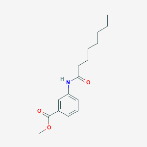 molecular formula C16H23NO3 B11561140 Methyl 3-(octanoylamino)benzoate 