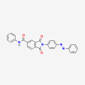 1,3-dioxo-N-phenyl-2-{4-[(E)-phenyldiazenyl]phenyl}-2,3-dihydro-1H-isoindole-5-carboxamide