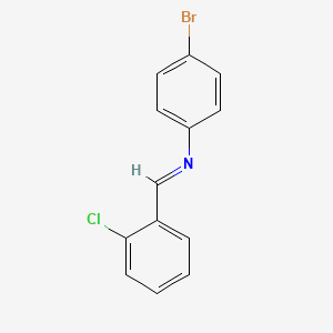 4-bromo-N-[(E)-(2-chlorophenyl)methylidene]aniline