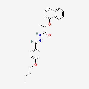 molecular formula C24H26N2O3 B11561172 N'-[(E)-(4-butoxyphenyl)methylidene]-2-(naphthalen-1-yloxy)propanehydrazide 