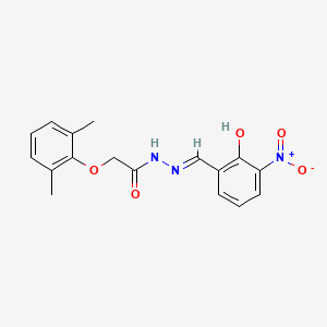 2-(2,6-dimethylphenoxy)-N'-[(E)-(2-hydroxy-3-nitrophenyl)methylidene]acetohydrazide