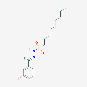 molecular formula C16H25IN2O2S B11561177 N'-[(E)-(3-iodophenyl)methylidene]nonane-1-sulfonohydrazide 