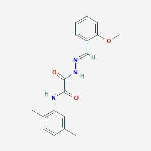 N-(2,5-dimethylphenyl)-2-[(2E)-2-(2-methoxybenzylidene)hydrazinyl]-2-oxoacetamide