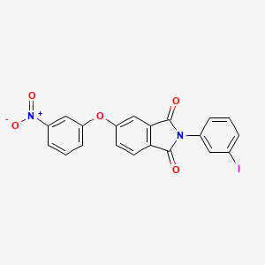 molecular formula C20H11IN2O5 B11561213 2-(3-iodophenyl)-5-(3-nitrophenoxy)-1H-isoindole-1,3(2H)-dione 