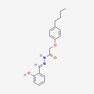 2-(4-butylphenoxy)-N'-[(E)-(2-hydroxyphenyl)methylidene]acetohydrazide