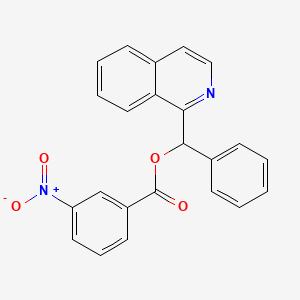 Isoquinolin-1-yl(phenyl)methyl 3-nitrobenzoate