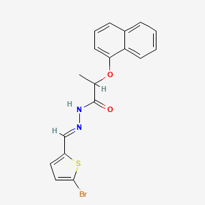 N'-[(E)-(5-bromothiophen-2-yl)methylidene]-2-(naphthalen-1-yloxy)propanehydrazide