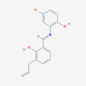 2-[(3-Allyl-2-hydroxybenzylidene)amino]-4-bromophenol