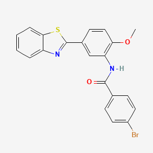 N-[5-(1,3-benzothiazol-2-yl)-2-methoxyphenyl]-4-bromobenzamide