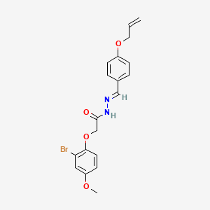 2-(2-bromo-4-methoxyphenoxy)-N'-{(E)-[4-(prop-2-en-1-yloxy)phenyl]methylidene}acetohydrazide