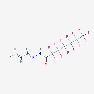 N'-[(1E,2E)-but-2-en-1-ylidene]-2,2,3,3,4,4,5,5,6,6,7,7,7-tridecafluoroheptanehydrazide