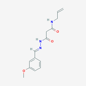 3-[(2E)-2-(3-methoxybenzylidene)hydrazinyl]-3-oxo-N-(prop-2-en-1-yl)propanamide