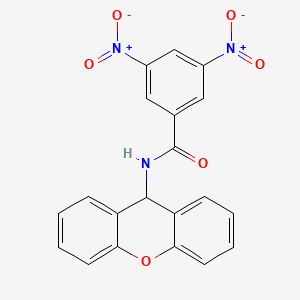 3,5-dinitro-N-(9H-xanthen-9-yl)benzamide