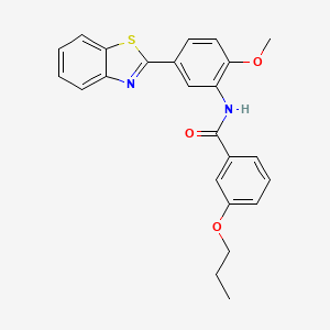 N-[5-(1,3-benzothiazol-2-yl)-2-methoxyphenyl]-3-propoxybenzamide