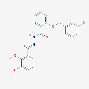 2-[(3-bromobenzyl)oxy]-N'-[(E)-(2,3-dimethoxyphenyl)methylidene]benzohydrazide