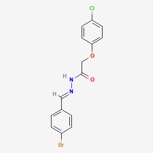 N'-[(E)-(4-bromophenyl)methylidene]-2-(4-chlorophenoxy)acetohydrazide