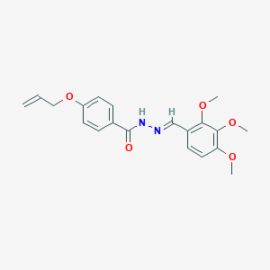 molecular formula C20H22N2O5 B11561587 4-(prop-2-en-1-yloxy)-N'-[(E)-(2,3,4-trimethoxyphenyl)methylidene]benzohydrazide 