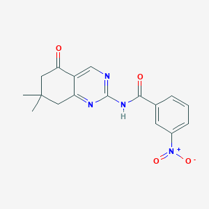 N-(7,7-dimethyl-5-oxo-5,6,7,8-tetrahydroquinazolin-2-yl)-3-nitrobenzamide