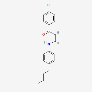 (1Z,3E)-3-[(4-butylphenyl)imino]-1-(4-chlorophenyl)prop-1-en-1-ol