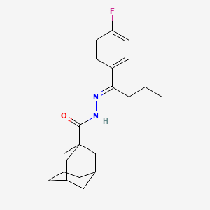 N'-[(1E)-1-(4-Fluorophenyl)butylidene]adamantane-1-carbohydrazide