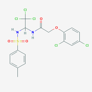 2-(2,4-dichlorophenoxy)-N-(2,2,2-trichloro-1-{[(4-methylphenyl)sulfonyl]amino}ethyl)acetamide