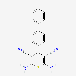 2,6-diamino-4-(biphenyl-4-yl)-4H-thiopyran-3,5-dicarbonitrile