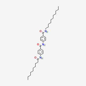 molecular formula C35H53N3O3 B11561681 4-(decanoylamino)-N-[4-(undecylcarbamoyl)phenyl]benzamide 