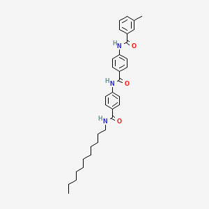 molecular formula C33H41N3O3 B11561684 3-methyl-N-(4-{[4-(undecylcarbamoyl)phenyl]carbamoyl}phenyl)benzamide 