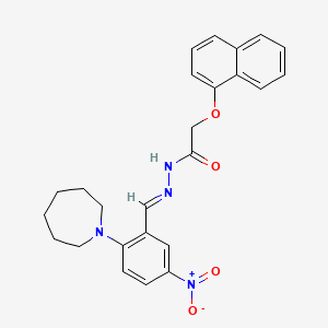 N'-{(E)-[2-(azepan-1-yl)-5-nitrophenyl]methylidene}-2-(naphthalen-1-yloxy)acetohydrazide