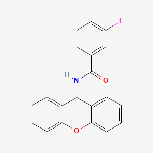 molecular formula C20H14INO2 B11561700 3-iodo-N-(9H-xanthen-9-yl)benzamide 