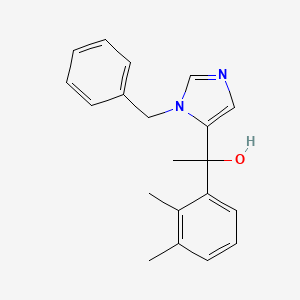molecular formula C₂₀H₂₂N₂O B1156172 N-Benzyl hydroxymedetomidine (1-(1-Benzyl-1H-imidazol-5-yl)-1-(2,3-dimethylphenyl)ethanol.) 