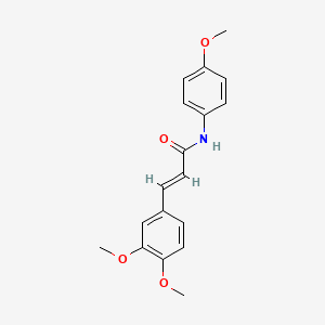 (2E)-3-(3,4-dimethoxyphenyl)-N-(4-methoxyphenyl)prop-2-enamide