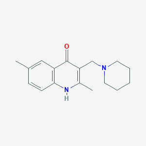 2,6-Dimethyl-3-(piperidin-1-ylmethyl)quinolin-4-ol