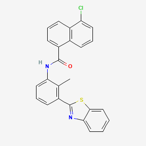 N-[3-(1,3-benzothiazol-2-yl)-2-methylphenyl]-5-chloronaphthalene-1-carboxamide