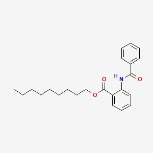 molecular formula C23H29NO3 B11561810 Nonyl 2-benzamidobenzoate 