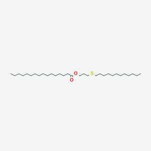 molecular formula C31H62O2S B11561837 3-(Dodecylsulfanyl)propyl hexadecanoate 