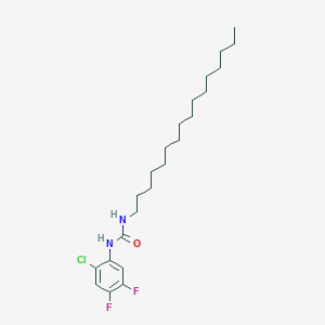 molecular formula C23H37ClF2N2O B11561861 1-(2-Chloro-4,5-difluorophenyl)-3-hexadecylurea 