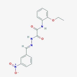 N-(2-ethoxyphenyl)-2-[(2E)-2-(3-nitrobenzylidene)hydrazinyl]-2-oxoacetamide